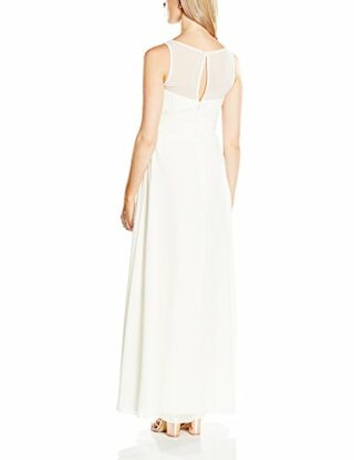 Swing drapiertes Maxi-Kleid, Beige