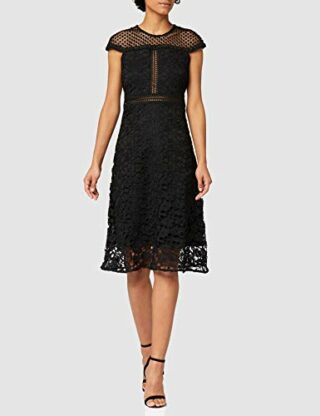 TRUTH & FABLE Abendkleid mit Spitze, Schwarz