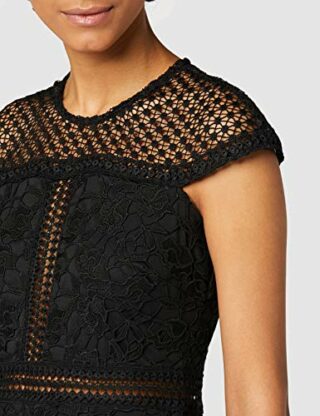 TRUTH & FABLE Abendkleid mit Spitze, Schwarz