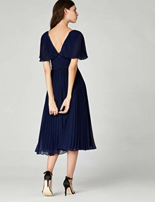 TRUTH & FABLE Partykleid mit Plisseefalten, Blau