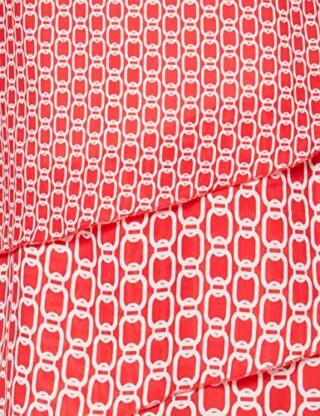 Taifun 580014-11019 A-Linien-Kleid, Gemustert, Pink