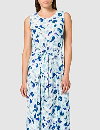 Taifun Cocktailkleid, Gemustert, Blau