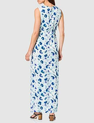 Taifun Cocktailkleid, Gemustert, Blau