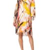 Taifun Cocktailkleid, Gemustert, Orange