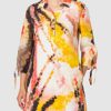Taifun Cocktailkleid, Gemustert, Orange