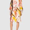 Taifun Cocktailkleid, Gemustert, Orange