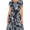 Taifun Maxikleid mit Batikmuster ausgestellt, Blau