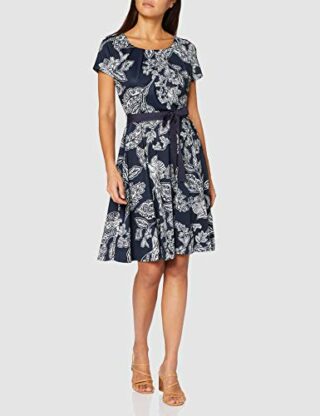 Taifun Maxikleid mit Batikmuster ausgestellt, Blau