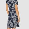Taifun Maxikleid mit Batikmuster ausgestellt, Blau