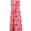 Taifun Maxikleid mit Flower-Print ausgestellt, Pink