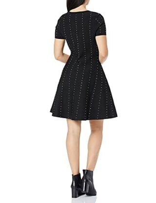 The Kooples Strickkleid mit Nieten, Schwarz