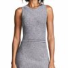 Theory Ärmelloses, ausgestelltes Strickkleid, Schwarz