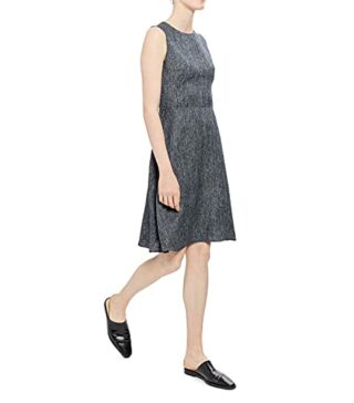 Theory Dart Ärmelloses Minikleid, Blau