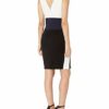 Three Enges Mini Kleid in Colorblock-Optik, Bunt