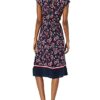 Tommy Hilfiger ADP W Annika Floral Midi Dress Kleid, Blau