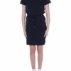 Tommy Hilfiger Angela Regular C-nk Dress Ss Kleid, Blau