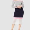 Tommy Hilfiger GELDA Sheer Contrast Leinenkleid, Grau