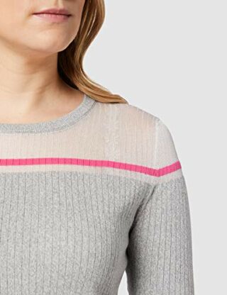 Tommy Hilfiger GELDA Sheer Contrast Leinenkleid, Grau