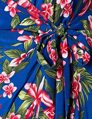 Tommy Hilfiger Hallie Midikleid Wickelkleid, Blau