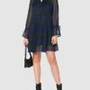 Tommy Hilfiger Luna Dress LS Sommerkleid, Schwarz