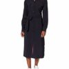 Tommy Hilfiger VIS Twill Midikleid, Blau