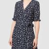 Tommy Hilfiger Wickelkleid aus Viscose, Crepe, Blau