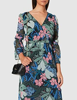 Tommy Jeans Maxi Wickel Kleid 3/4-Arm, Bunt