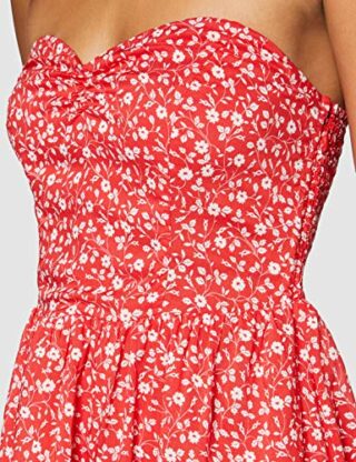 Tommy Jeans Tjw Bandeau Sommerkleid, Rot