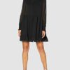 Tommy Jeans Tjw Tiered A-Linien-Kleid, Schwarz