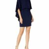 Trina Turk Cape Back Abendkleid, Schwarz