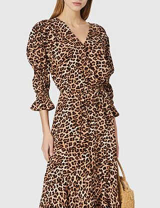 True Religion Maxi Wickelkleid, Braun