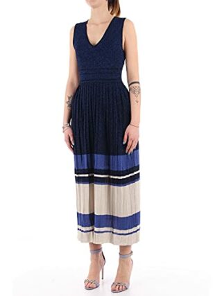 Twin Set Twinset Langes Strickkleid Lurex 211TT3223, Bunt