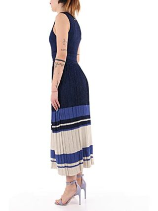 Twin Set Twinset Langes Strickkleid Lurex 211TT3223, Bunt