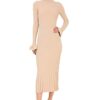 Twinset de Canalé Ausgestelltes Kleid mit Stehkragen 212TP3023, Beige