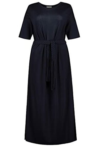 Ulla Popken Plus Size Maxikleid, Blau