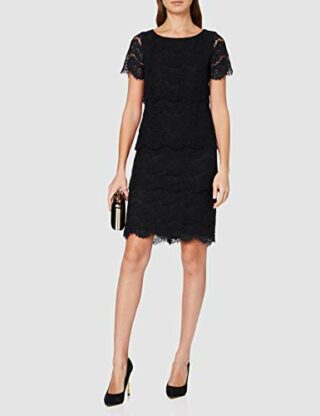 Vera Mont 0018/4851 A-Linien-Kleid, Blau