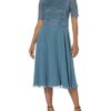 Vera Mont 0113/4825 A-Linien-Kleid, Blau