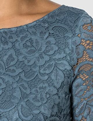Vera Mont 0113/4825 A-Linien-Kleid, Blau