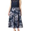 Vera Mont 4322/4084 Cocktailkleid, A-Linie, Blau