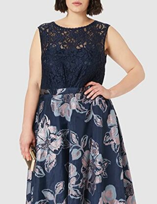 Vera Mont 4322/4084 Cocktailkleid, A-Linie, Blau