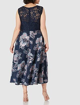 Vera Mont 4322/4084 Cocktailkleid, A-Linie, Blau