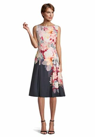 Vera Mont Blumenkleid, Grau