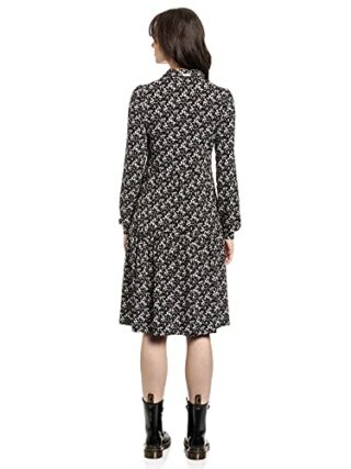 Vive Maria French Flower A-Linien-Kleid, Schwarz