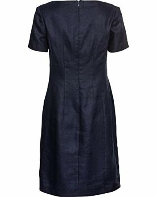 White Label Leinenkleid mit Kurzarm, Weiß