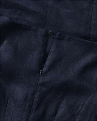 White Label Leinenkleid mit Kurzarm, Weiß