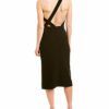 findersKEEPERS Daniela One-Shoulder Midi Etuikleid, Schwarz