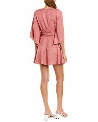 findersKEEPERS Heat Wave Minikleid mit V-Ausschnitt, Pink