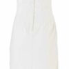 findersKEEPERS Tutti Frutti Kurzes Midi-Etuikleid mit Puffärmeln, Beige