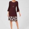 s.Oliver BLACK LABEL 01.899.82.5548 Ausgestelltes Kleid, Rot