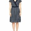 s.Oliver BLACK LABEL 150.10.004.20.200.2014509 A-Linien-Kleid, Blau